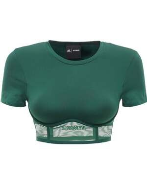 Adidas x Ivy Park Corset Crop Top in Dark Green Small